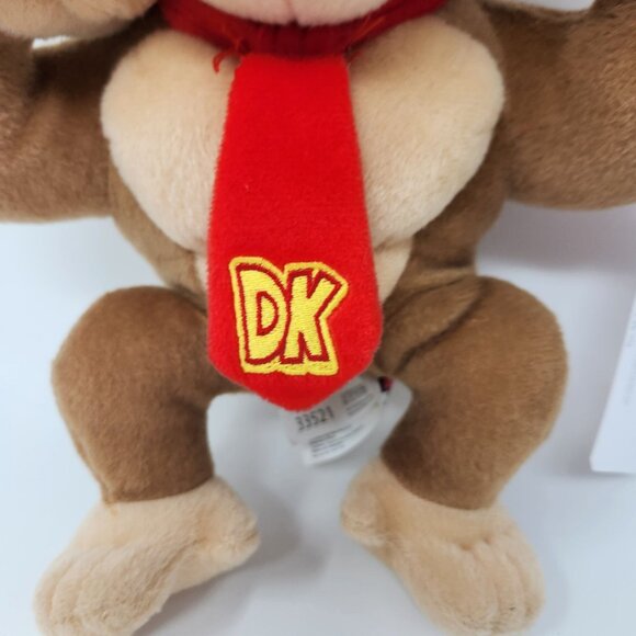 Donkey Kong Plush Toy Super Mario Series Brown Tan 10.5'' By Good Stuff Fun Inc - Picture 4 of 12